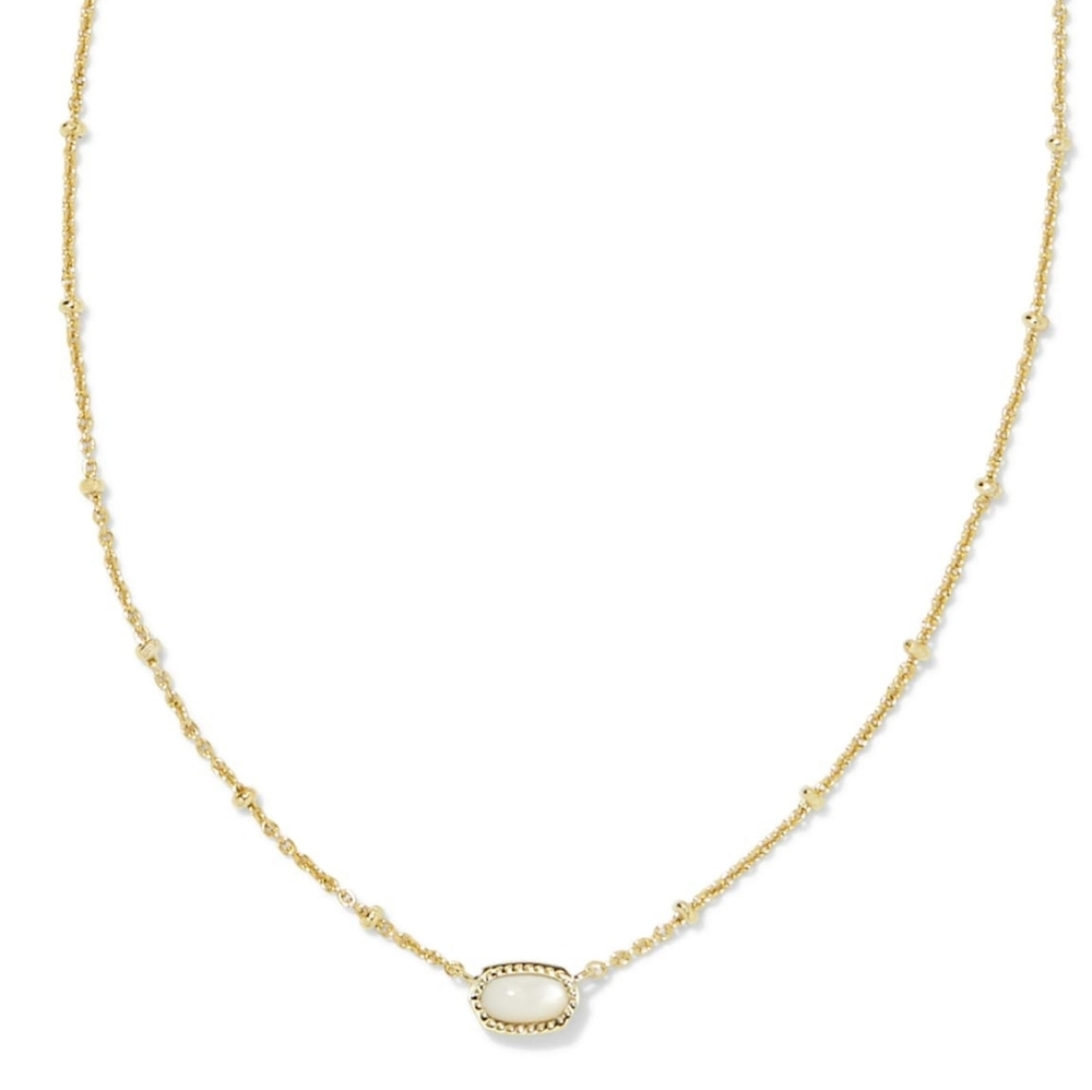 Kendra Scott Mini Elisa Gold Satellite Short Pendant Necklace NIB